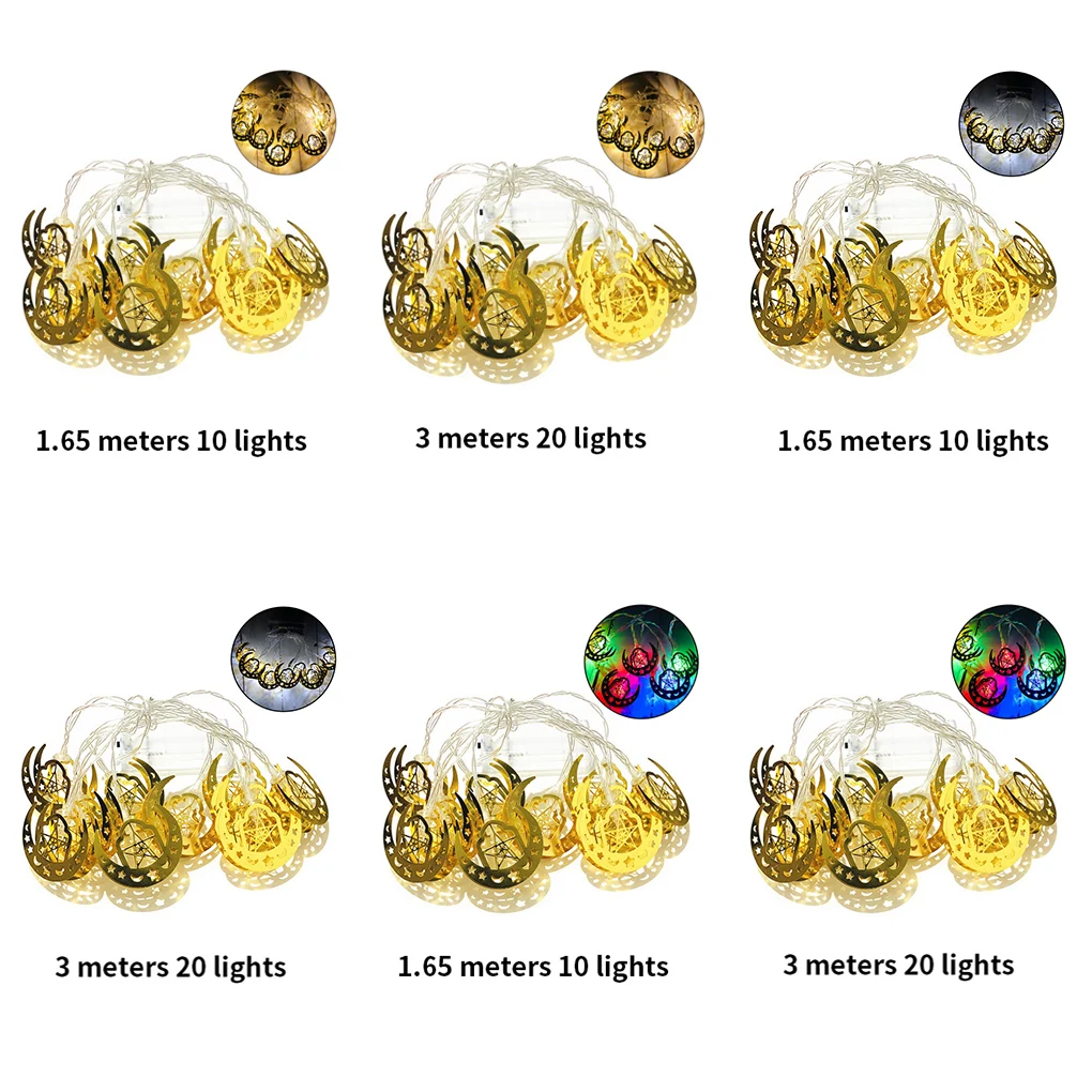 

Light String LED Moon Light Chain Decoration Window Lamp String Warm White 1 65m 10 Lights Lighting