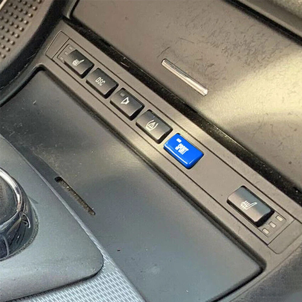 

1pcs ABS Blue Brand New Blue Replace Sport Mode Sport Button Cover For E46 M3 1998-01 2002 2003 2004 For 3-Series E46 M3