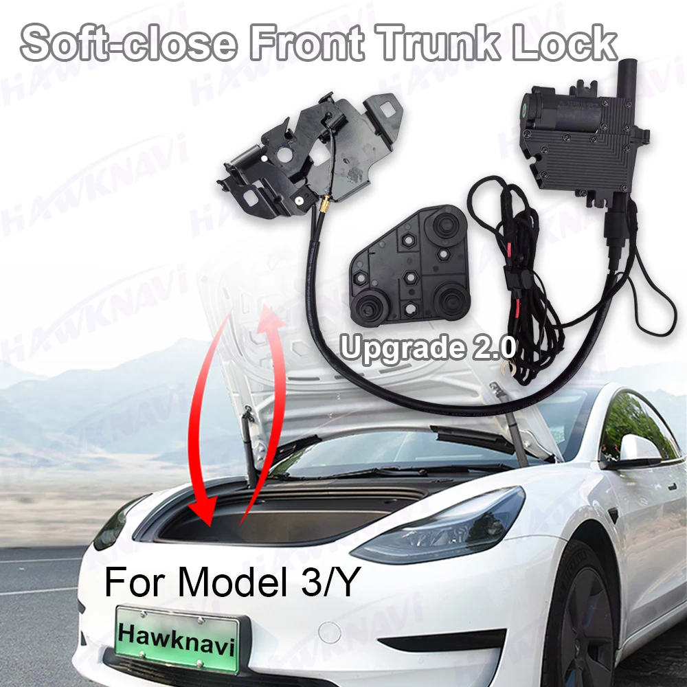 Hawknavi Upgrade 2 0 умный передний электрический всасывающий замок для Tesla Model 3 Y мягкая