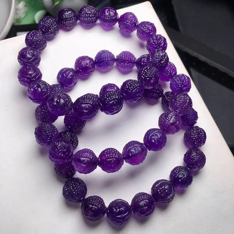 Браслет из натурального аметиста сына