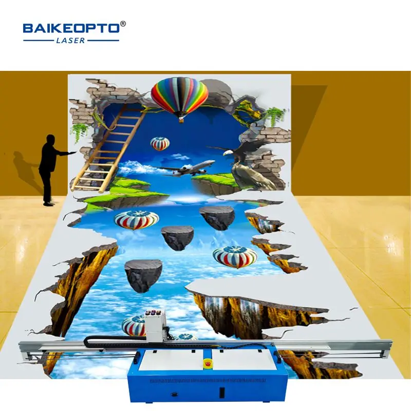 2 в 1 напольный и Настенный 3D УФ принтер с двойной головкой TX800 Рисование автомат