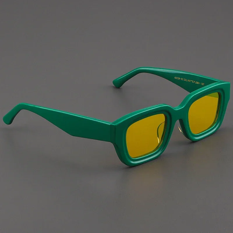 Солнцезащитные очки для мужчин и женщин UV400 ацетатные с зеленым циферблатом