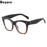 boyarn 2022 new square meter anti blue light flat goggles leisure personality trend mens and womens flat goggles