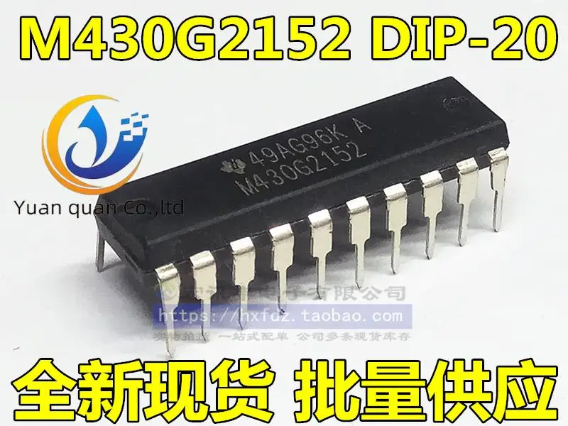 

2pcs original new M430G2152 MSP430G2152IN20 DIP-20 MCU can be burned