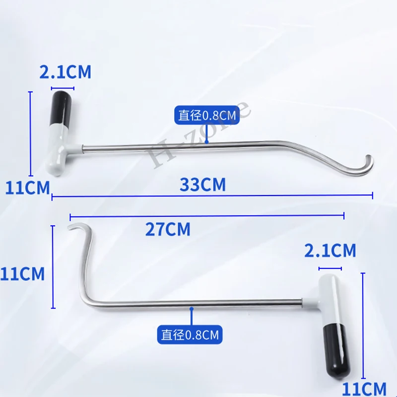 

2 шт., инструмент для ремонта вмятин на кузове автомобиля, легированная сталь, крюк специальной формы, лом, ремонтный инструмент, инструмент для ремонта ямы, противоскользящая ручка