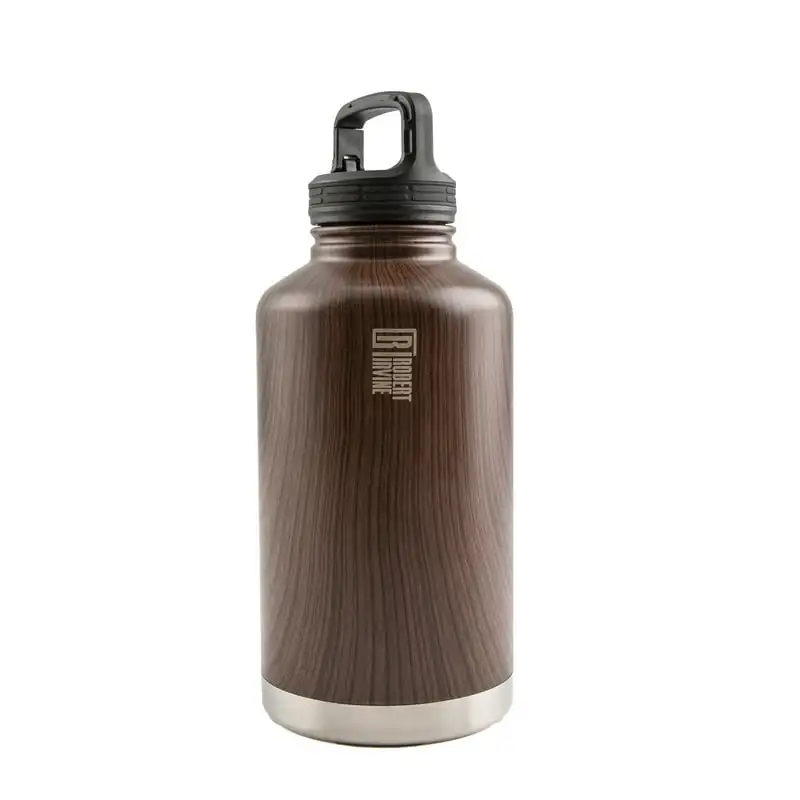

Irvine Stainless Steel 64-Oz. Water Bottle with Wood Grain Decal