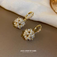 925 silver needle irregular pearls drop earrings female vintage fashion jewelry 2022 new cute small earrings for women jewelry