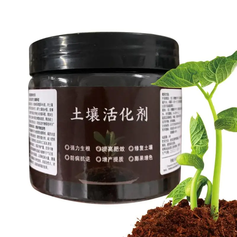 

100g soil activator Prevents Hardening and Promotes Rooting Organic Soil Plant Flower Fertilizer for Indoor & Outdoor Plants