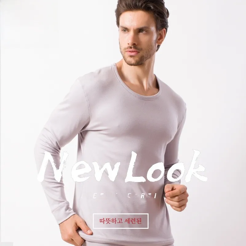 [Clearance] Pierre Cardin Underwear Men's Double-Layer Thermal Top One-Piece Autumn and Winter Thickened HEATTECH Men