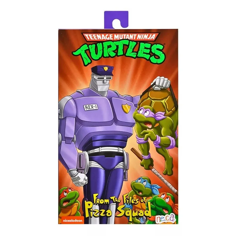 

18cm Original Neca 54292 Ninja Turtles Detachable Anime Figurine Rex-1 Policeman Acction Figure Model Toy Collection Decoration