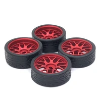 metal wheel pattern racing tires 2 narrow 2 wide for wltoys 284131 k969 k989 mini z mini q 128 rc car upgrade parts