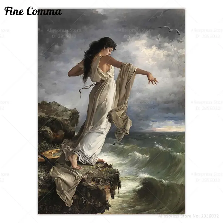 

Винтажный постер Sappho Miquel Carbonell I Selva Fine Comma Style