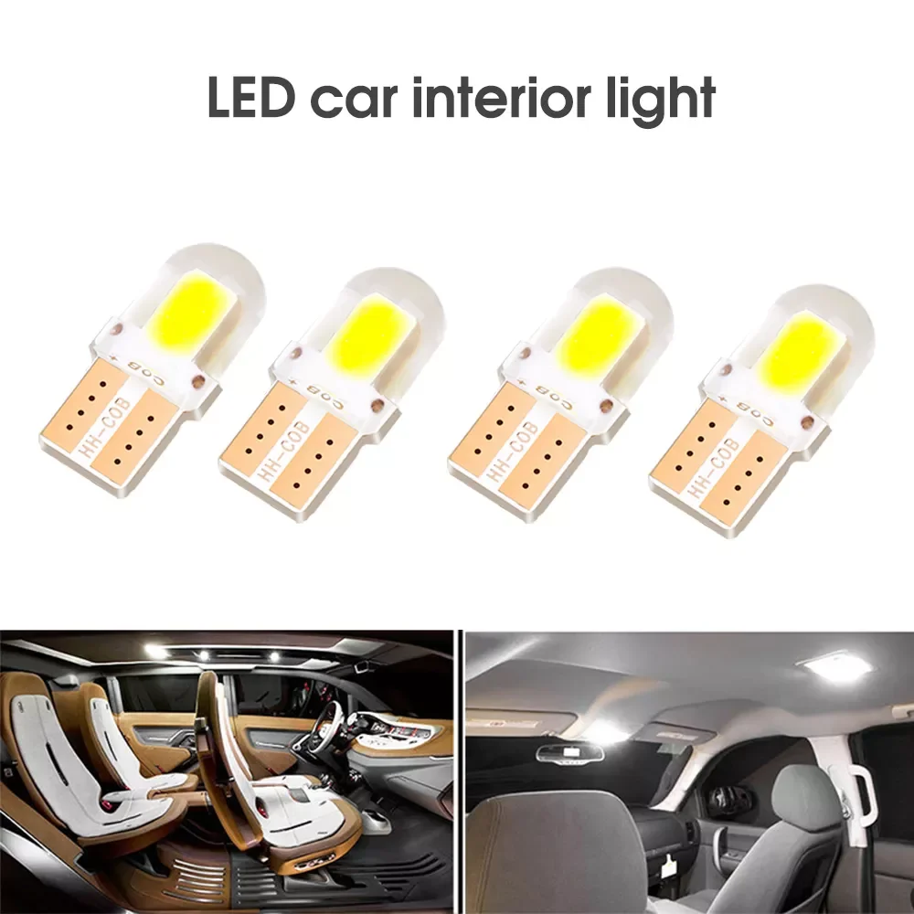 

10PCS T10 Led Car Interior Bulb Canbus Error Free T10 White 5730 4/8/12 SMD LED 12V Car Side Wedge Light White Lamp Bulb