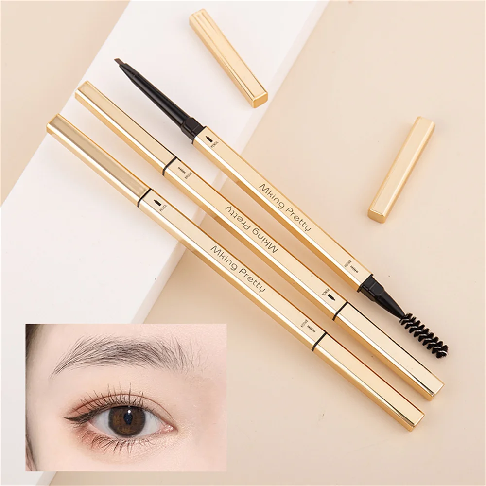 

Double Head Eyebrow Pencil Long Lasting Waterproof 5 Colors Eye Brow Pen Tint Mascara Enhance Cosmetics Beauty Women Makeup 1pcs