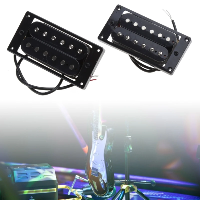 

Guitar Double Coil Bridge & Neck Pickups Replacement Electric Guitar Parts