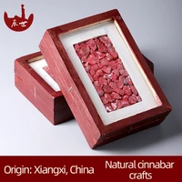 manufacturers wholesale original ore cinnabar crystal particles of natural sand powder vermilion cinnabar zijin honk wu pendant