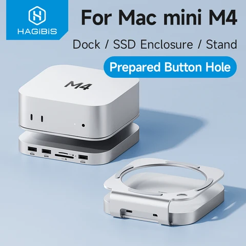Hagibis концентратор USB C с SSD для Mac Mini M4/M4 Pro