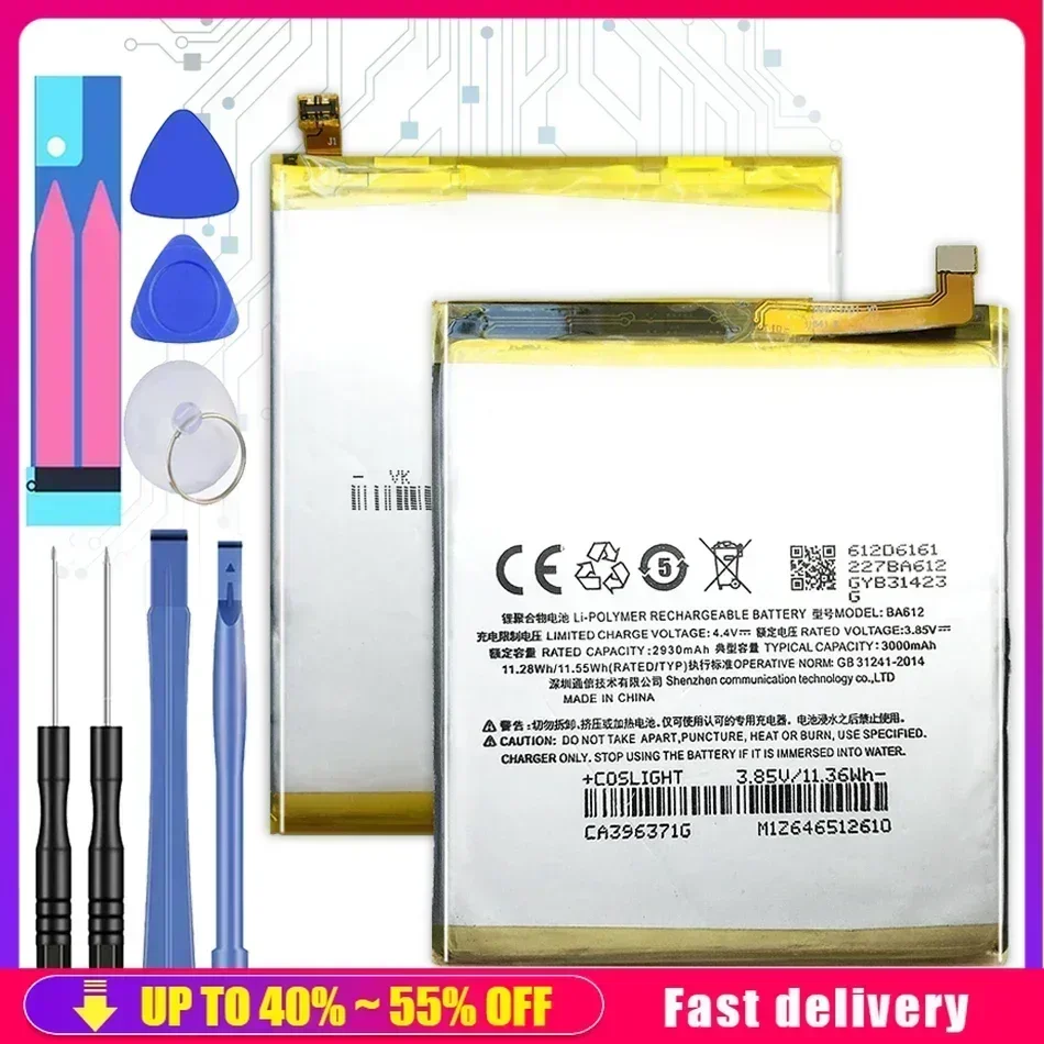 BA612 BA 612 высококачественная сменная батарея для мобильного телефона MeiZu 5S M5S M612Q M612M
