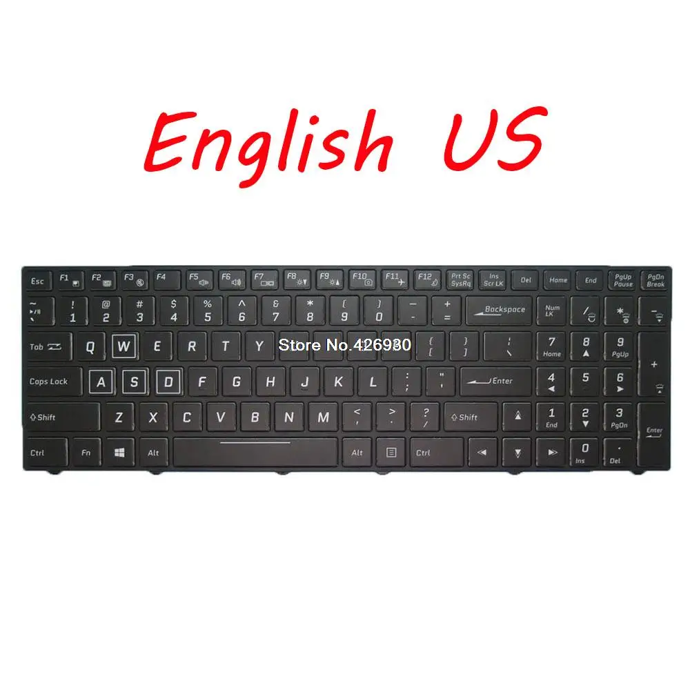 

Laptop Keyboard For Thunderobot GX97 English US Black With Backlit New