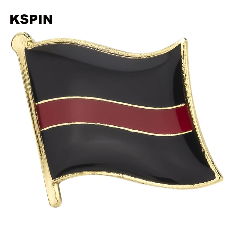 

Thin Red Line Flag Badge Pins Badge Brooch Badges on Backpack Pin Brooch