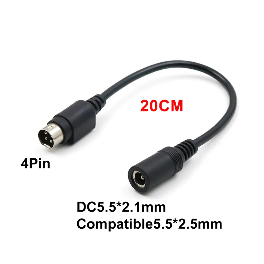 

Кабель-адаптер питания JCD 5,5x2,1 мм на MINI DIN 4-pin