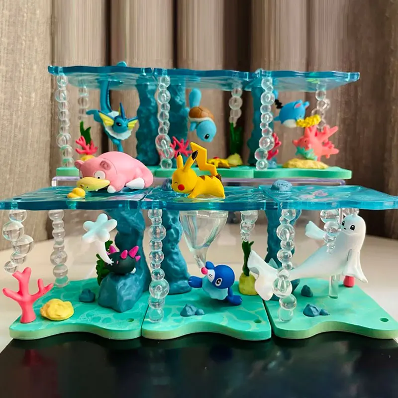 

Фигурка из аниме «Покемон» Bikachu, фигурка подводного мира, японские милые куклы, украшения, Океанский мир, подарки для детей, игрушки