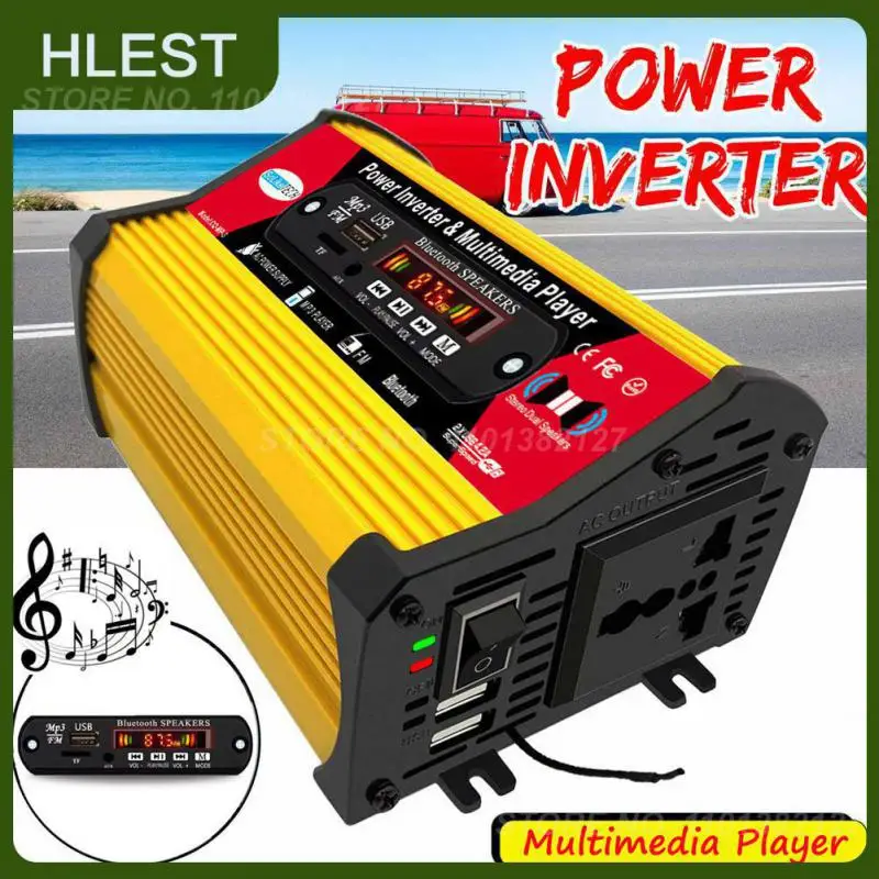 

Практичный преобразователь напряжения, многофункциональный гнездовой преобразователь 300 Вт, простая установка, автомобильное зарядное ус...