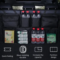 car trunk organizer adjustable backseat storage bag net high capacity multi use oxford automobile seat back organizers universal