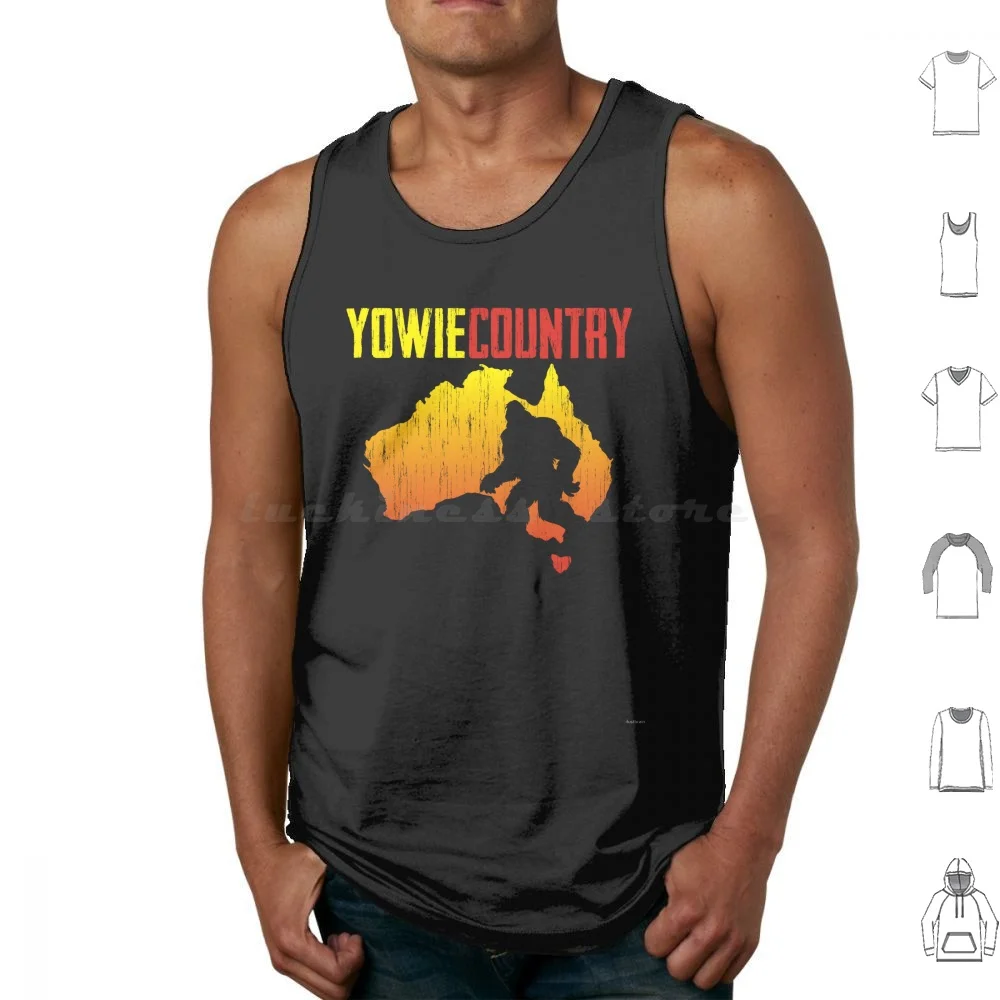 Майки Yowie Country хлопковые топы с принтом Bigfoot Sasquatch Squatch Австралия Outback Monster Sci Fi Pop