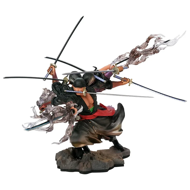 

29CM Cartoon One Piece GK Anime Figure POP Nine-Blade Asura Roronoa Action Zoro Figure Figurine PVC Collection Model Kid Toys