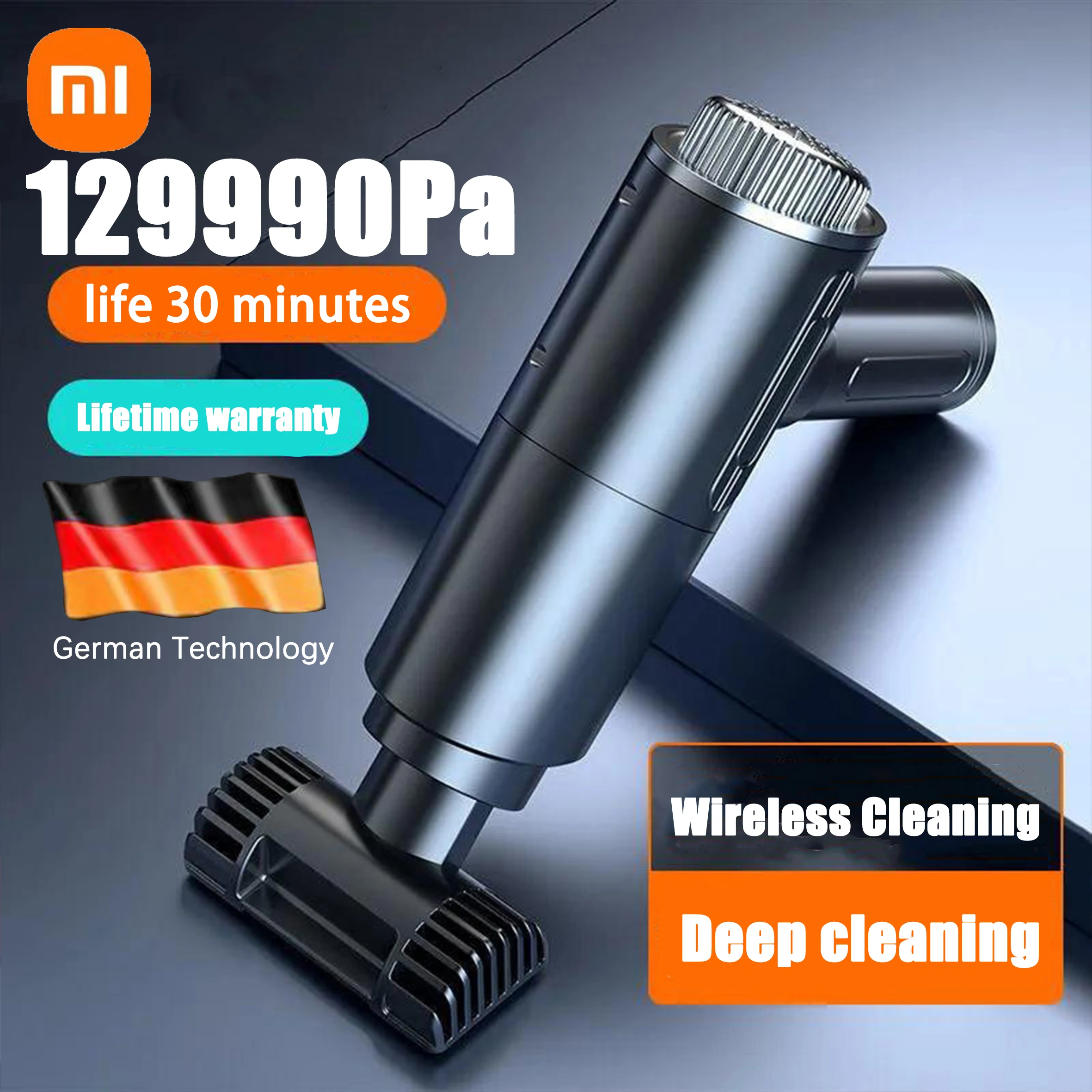 

Беспроводной автомобильный пылесос Xiaomi, 129990 па, Мощное всасывание, ручной автомобильный пылесос для дома и автомобиля, двойного использования, мини-пылесос