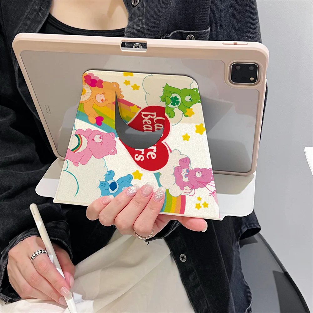Для iPad Pro 11 2022 Air 4 5 6 2024 Чехол Funda 10th 10.9 Gen 10.2 7th 8th 9th 9.7 Mini6 Поворотный чехол-подставка