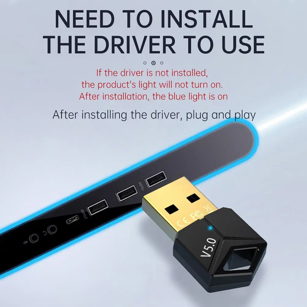 Беспроводной приемник чувствительный Многофункциональный Plug Play Bluetooth-compatible5.0 2 в