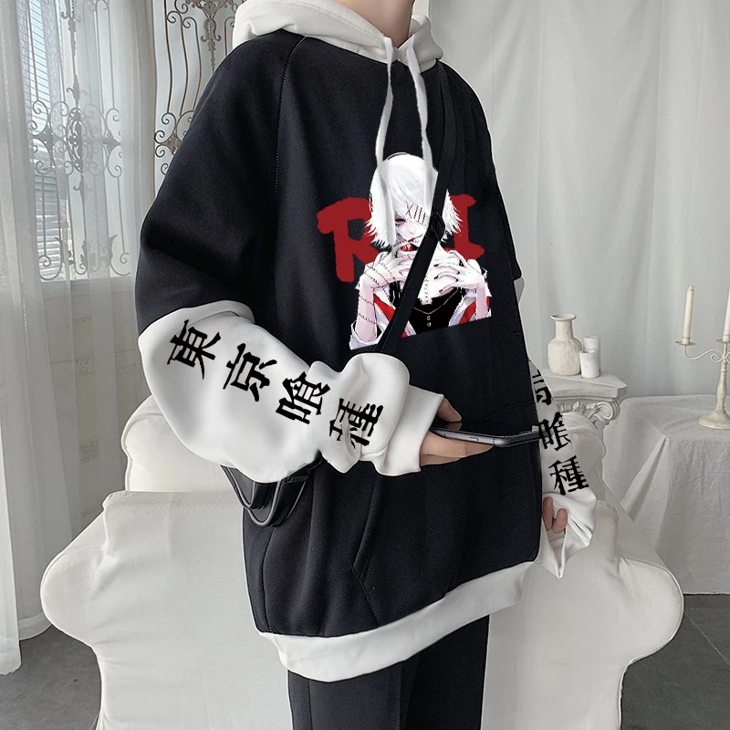 Толстовки с капюшоном из аниме Токийский Гуль в стиле Харадзюку страшный