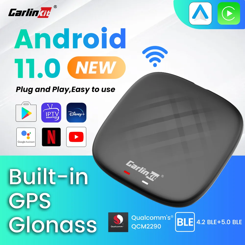 Carlinkit Android 11 Ai Tv Box CarPlay Wireless Android Auto for Netflix YouTube GNOSS for Toyota Mazda Youtube Netflix 4G LTE