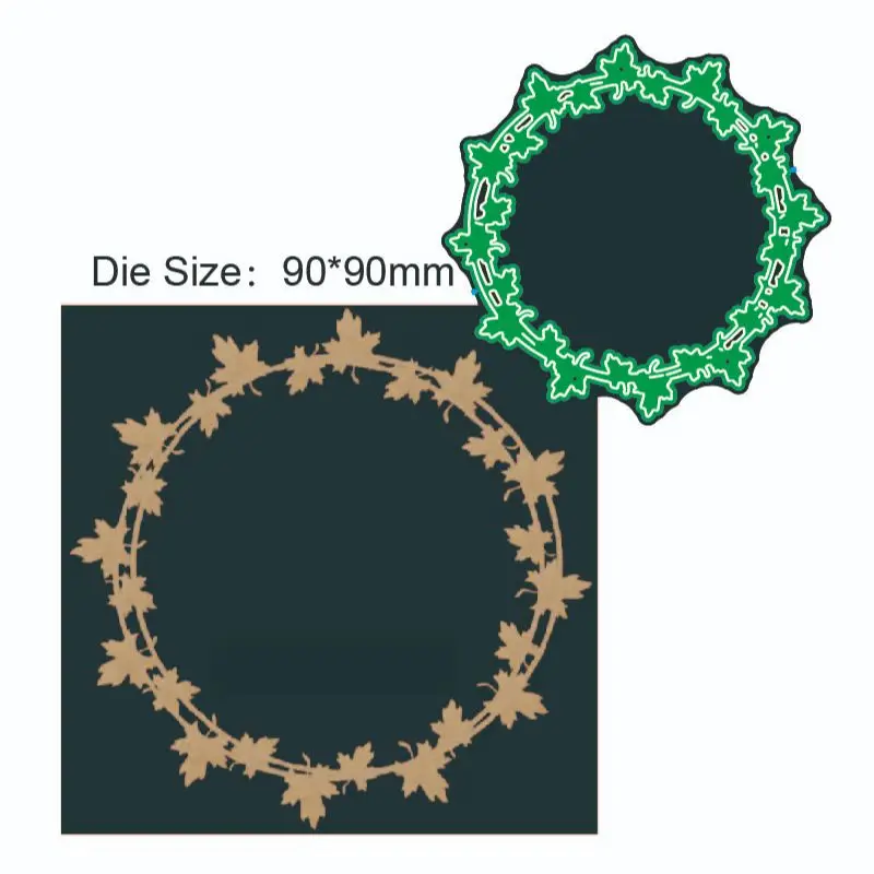 

Новинка 2022 металлические Вырубные штампы форма для вырезания Кленовый Лист Рамка для скрапбукинга бумаги рукоделия Нож Форма лезвие перфо...