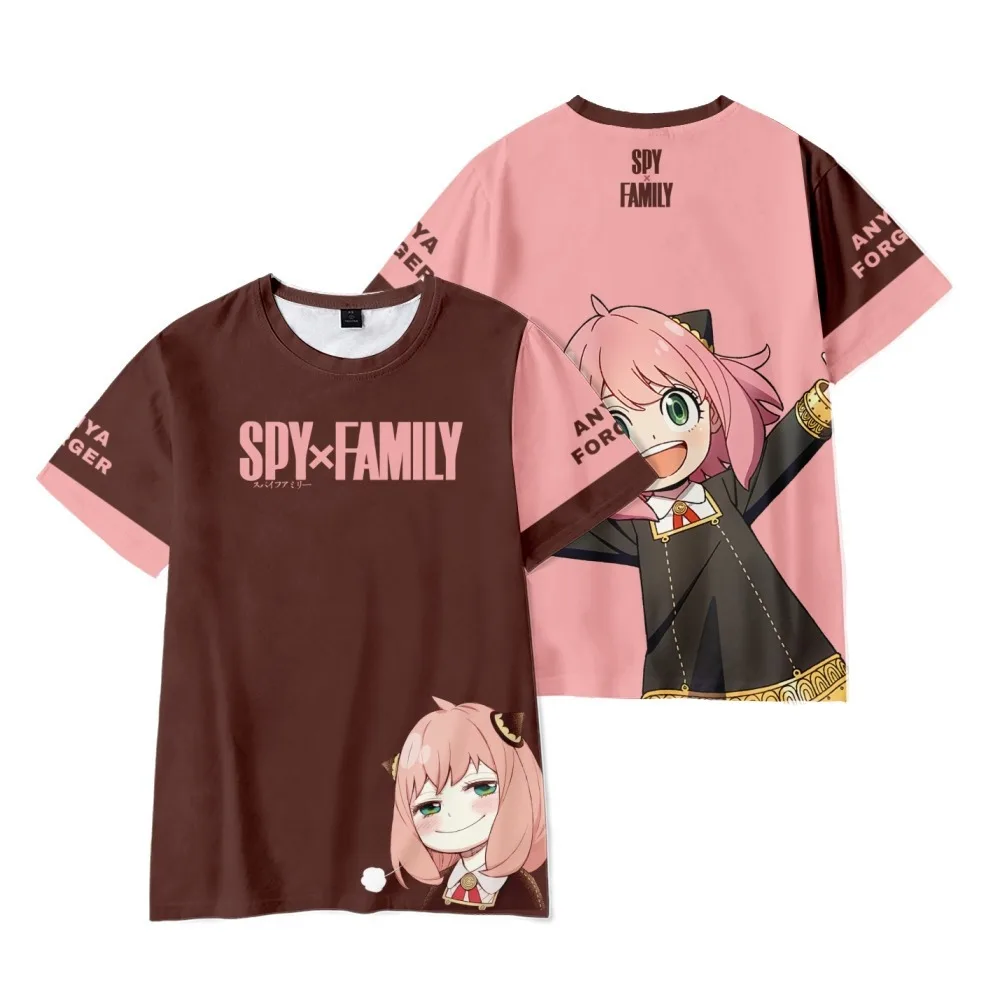 

Unisex Spy X Family Tshirt Kids Kawaii Cartoon Anya Tee Shirt Tops Japanese Anime T-shirt Harajuku Graphic T Shirt Female 90s