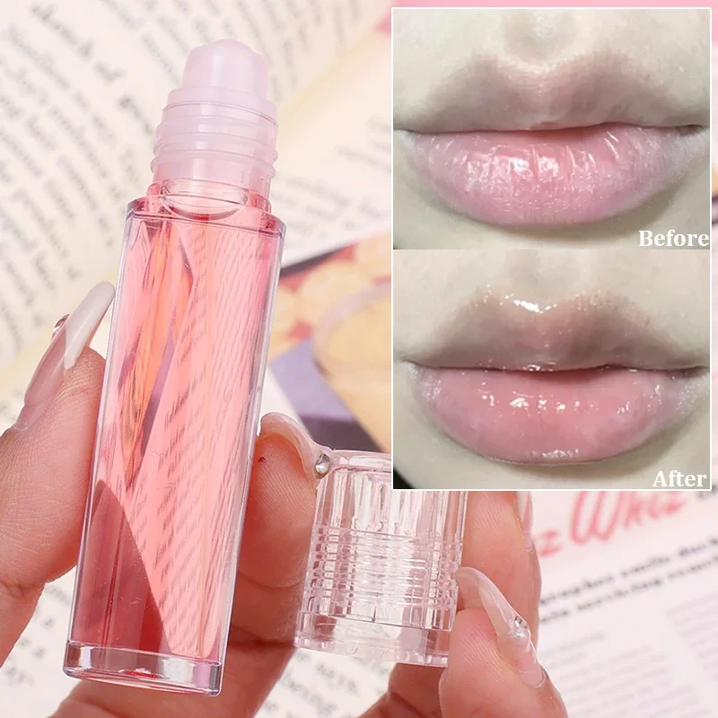 

Moisturizing Fruit Lip Oil Transparent Waterproof Reduce Lip Lines Lasting Hydrating Clear Glass Lip Balm Lips Makeup Cosmetics