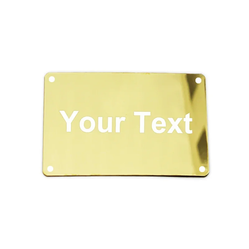 Индивидуальная металлическая визитная карточка из нержавеющей стали почтовая