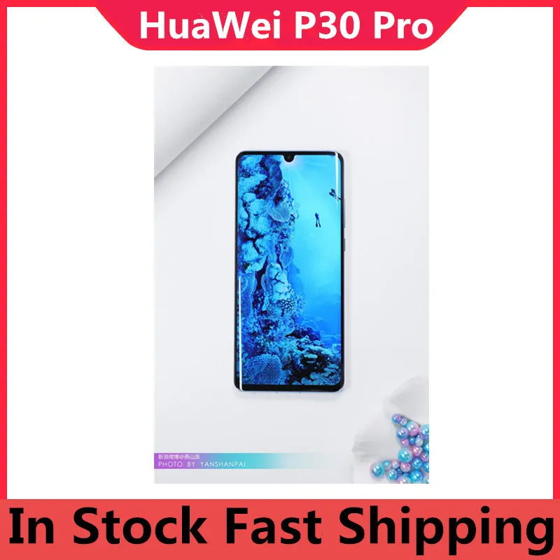 Смартфон HuaWei P30 Pro IP68 NFC Kirin 980 две Sim-карты 6 47 дюйма 2340x1080 OLED 40 МП 5 камер зарядное