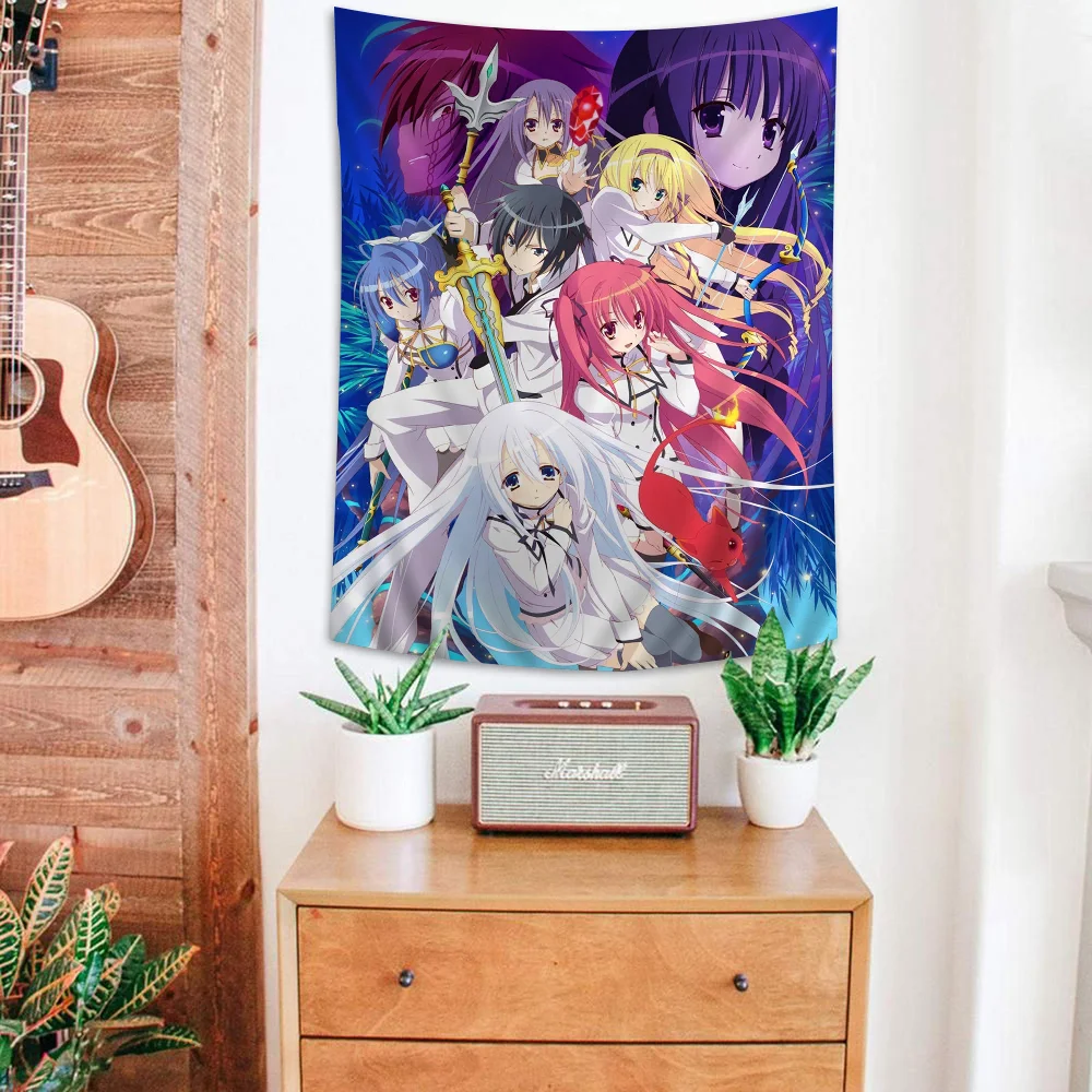 Seirei Tsukai No Blade Dance Красочный гобелен Настенный хиппи Цветок Настенные ковры Декор в