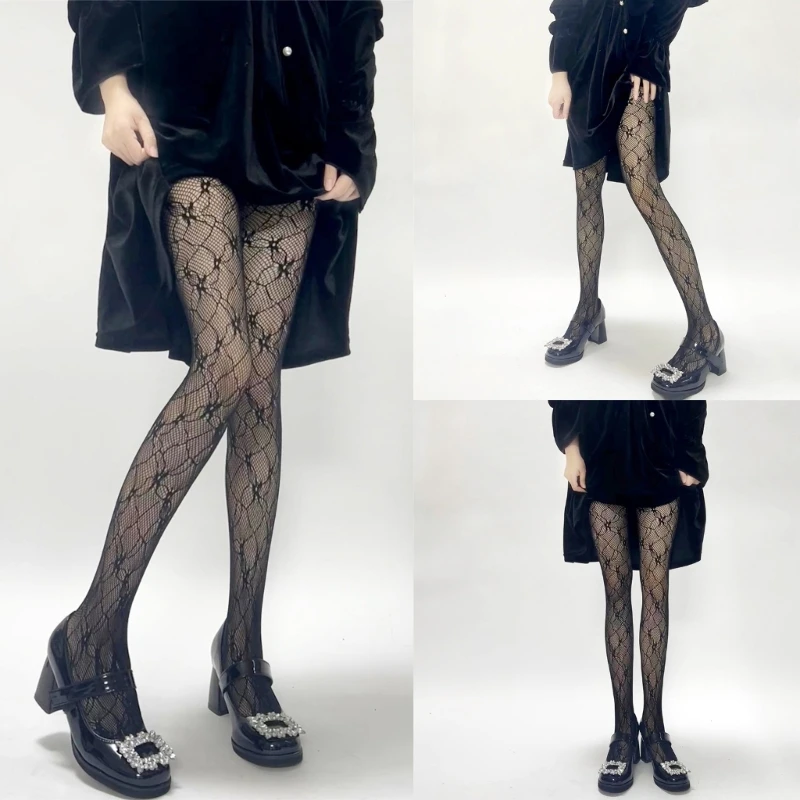 

Женские пикантные ажурные колготки, чулки, ажурные колготки в сеточку, сетчатые носки, Длинные чулки в сеточку