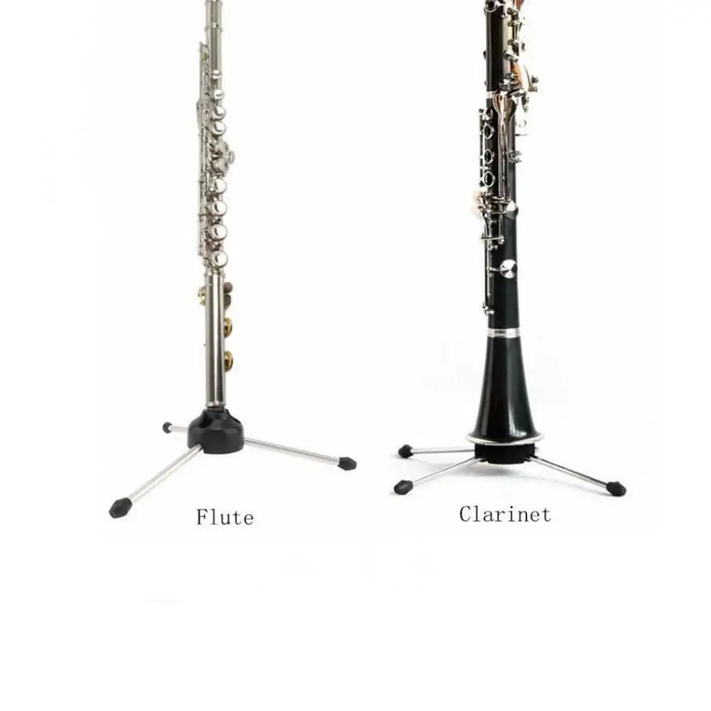 

Foldable Flute Clarinet Stand Holder Portable Display Bracket Organizer Wind Instrument Accessories