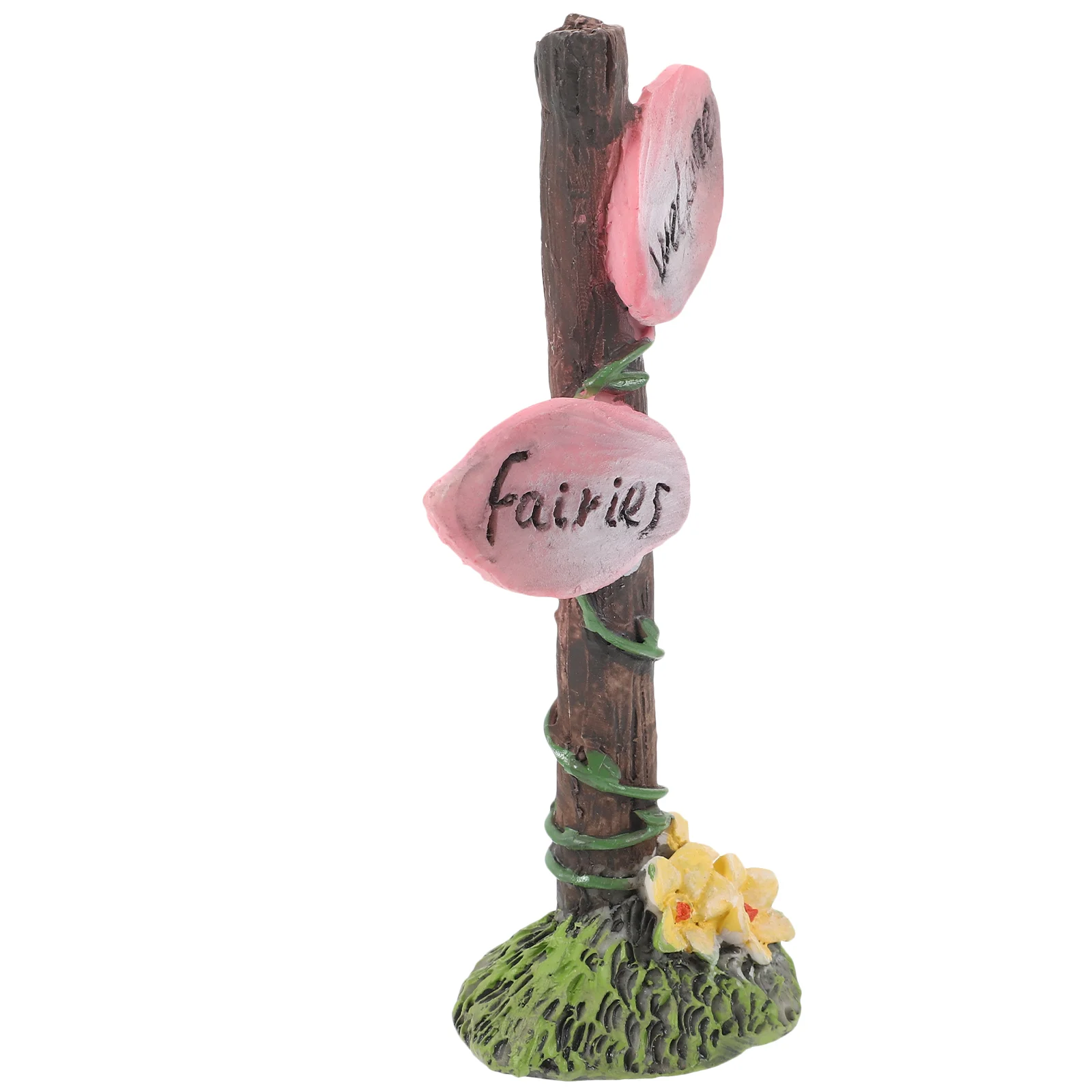 

Fingerpost Model Decor Resin Fingerpost Ornament Micro Landscaping Decoration