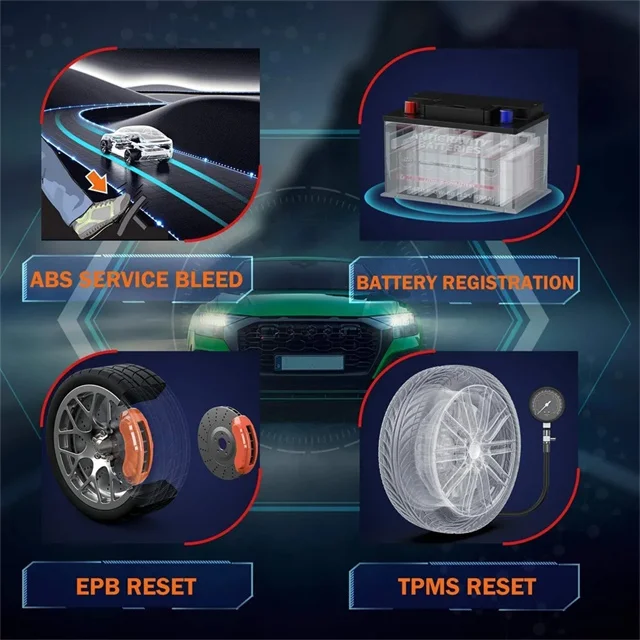 ANCEL FD700 OBD2 сканер полной системы считыватель кодов OBD 2 с двигателем ABS SRS EPB/сброс