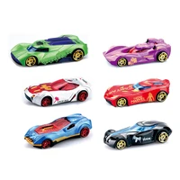 2022 new avengers car toys 6pcsset alloy racing cars spider man iron captain venom mini figurines truck model toys boys gift