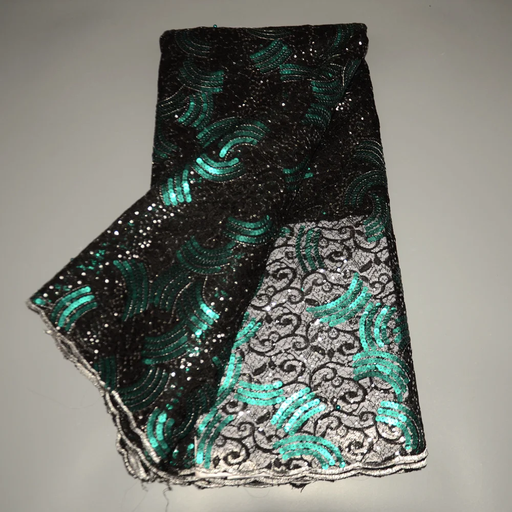 

Уникальная темно-синяя черная вышивка, ткань из органзы в африканском стиле, новинка 2022 года, случайная одежда из тюля, 5 ярдов