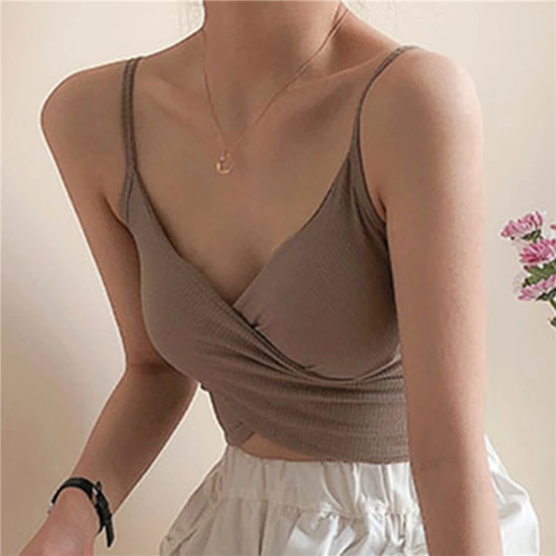 

Crop Top Women Seamless Underwear Female Crop Tops Sport Yoga Girls Intimates Sexy Lingerie Padded Tube Bra Top