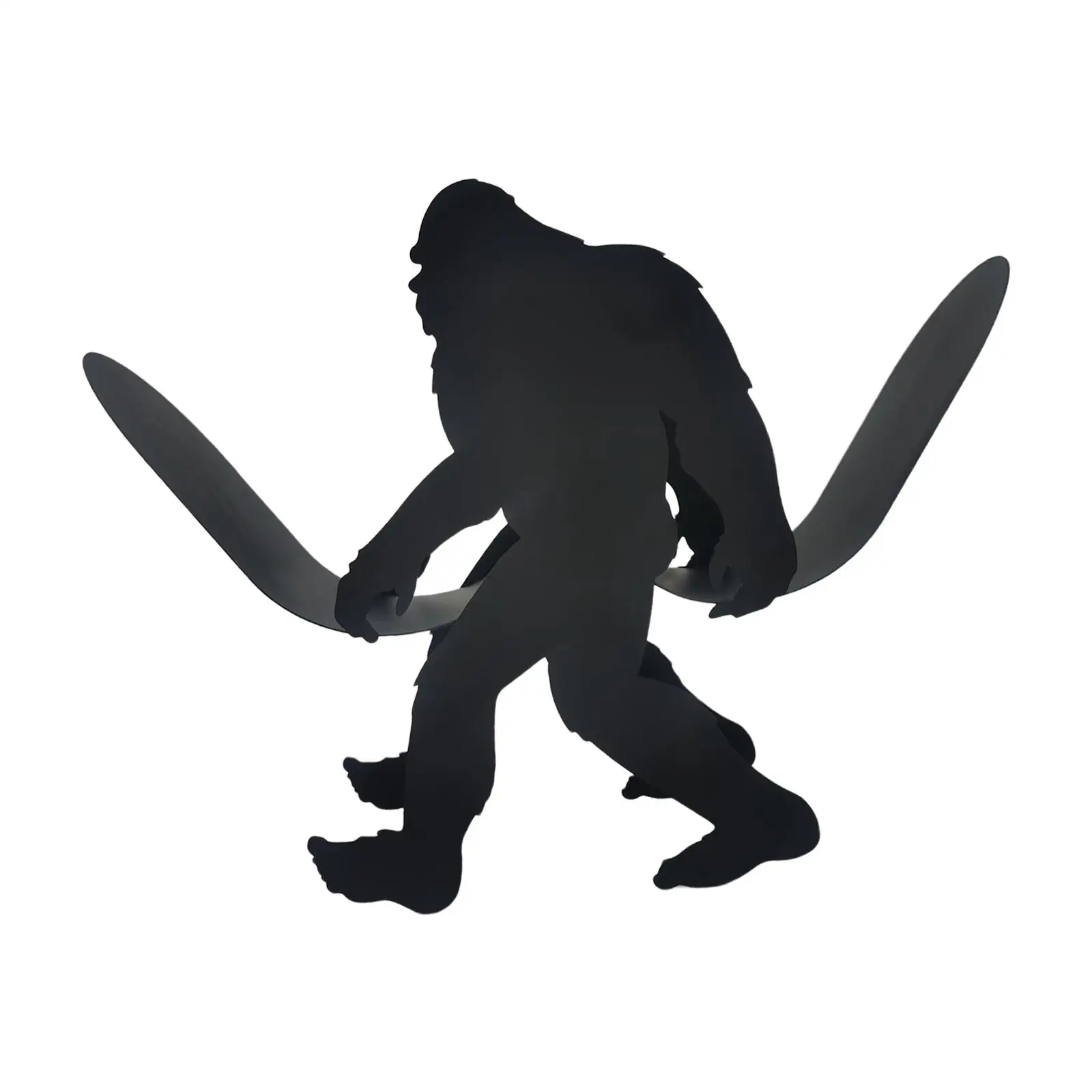 

Stnding Toilet Pper Roll Holder Iron Blck Gorill Shelves Roll Tissue Pper Storge Cretive Toilet Tissue Holder for Toilet