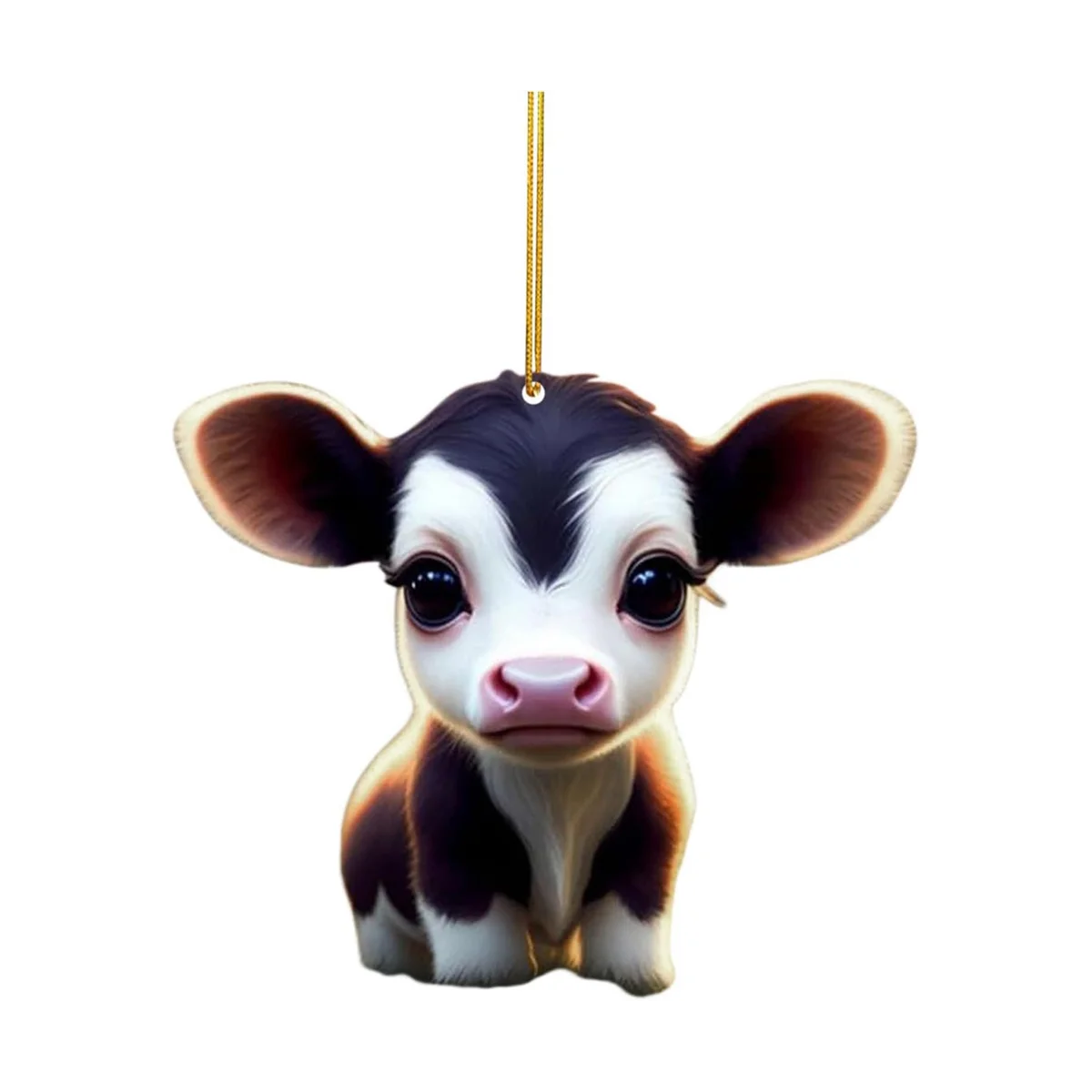 

10Pcs Cute Cartoon Cow Car Pendant Home Tree Decoration, Christmas Ornament, Home Decor